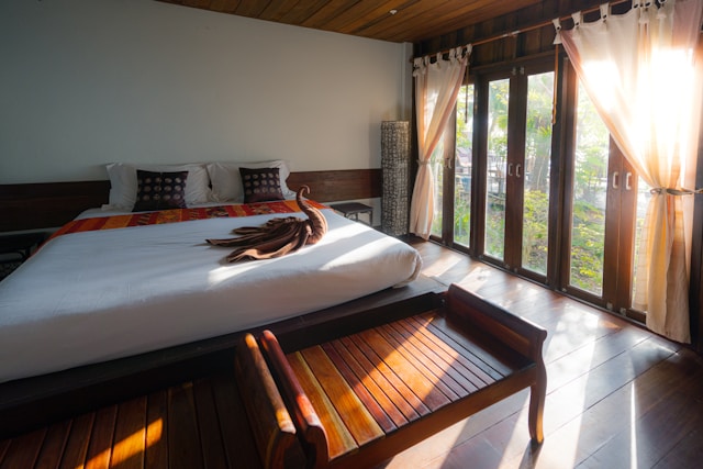 Book a cozy hotel near Lake Kivu with stunning views and great amenities